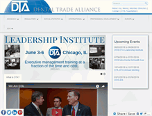 Tablet Screenshot of dentaltradealliance.org